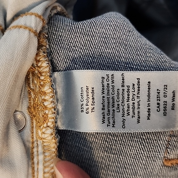 Talbots, Straight Leg Jean stretchy size 14P - Picture 5 of 5